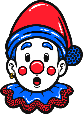 The foolish clown logo